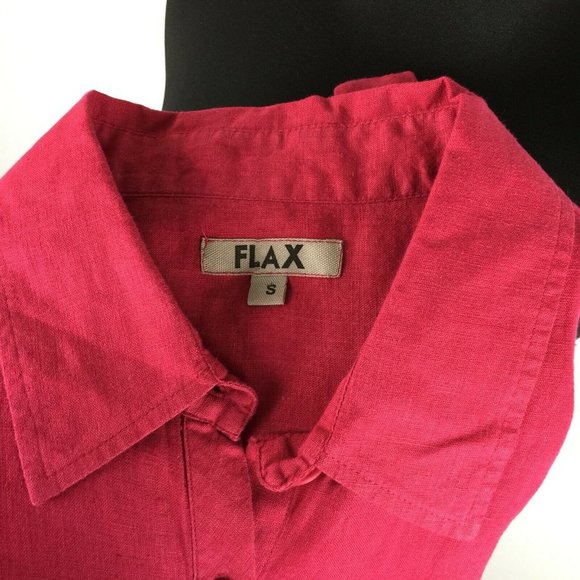 Flax S Linen Collared Button Down Long Sleeve - Picture 11 of 12